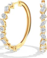 Everlee Classic Multi-Shape Lab Diamond Hoop in 14K Gold