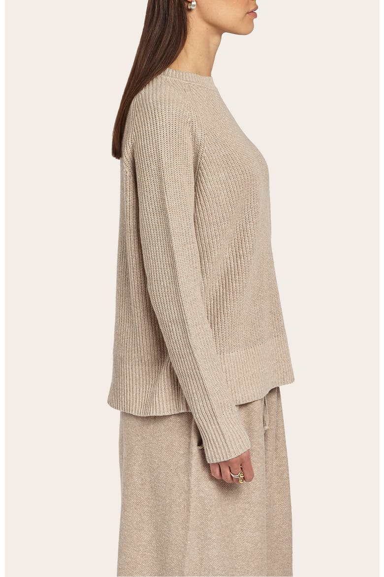 Romey Ribbed Crew, Alternate, color, Oat