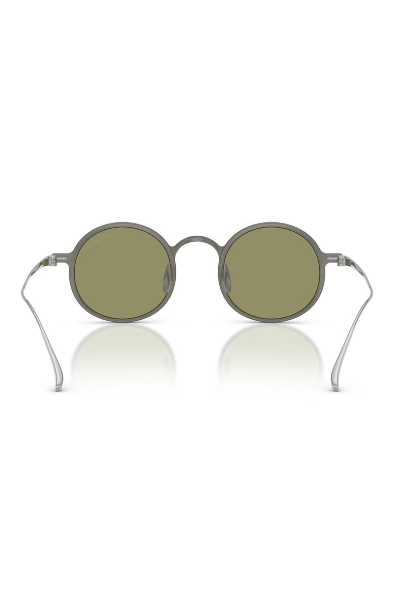 46mm Small Phantos Sunglasses, Alternate, color, MATTE GUNMETAL / GREEN
