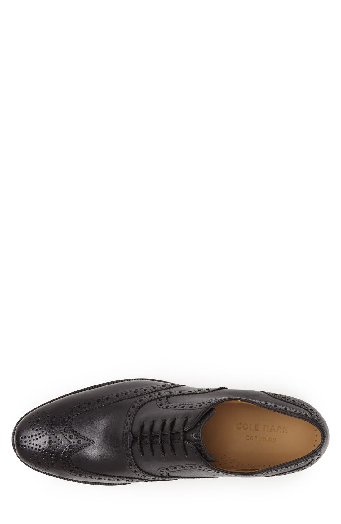 Cole Haan 'Cambridge' Wingtip, Alternate, color, Black