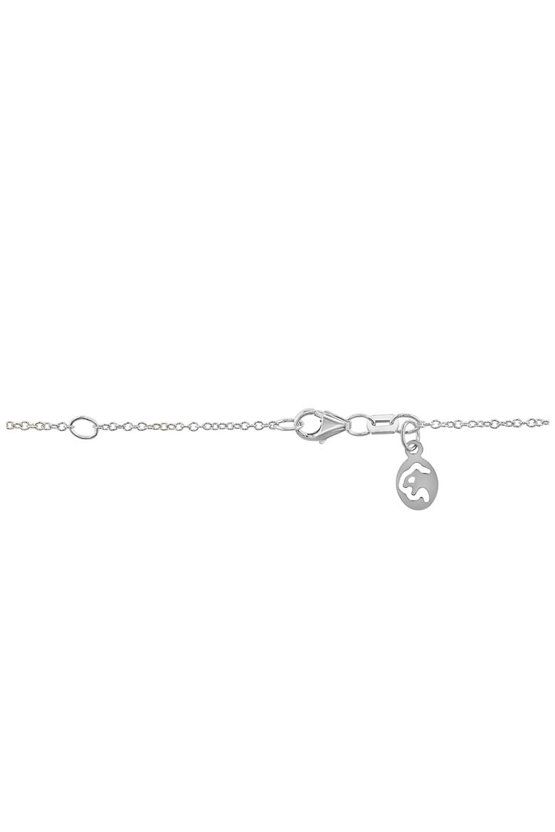 Two-Tone Pavé Diamond Oval Pendant Necklace - 0.16ct., Alternate, color, SILVER MULTI