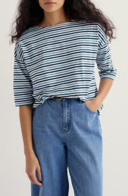 Seasalt Cornwall Tremayne Quay Stripe Organic Cotton Top