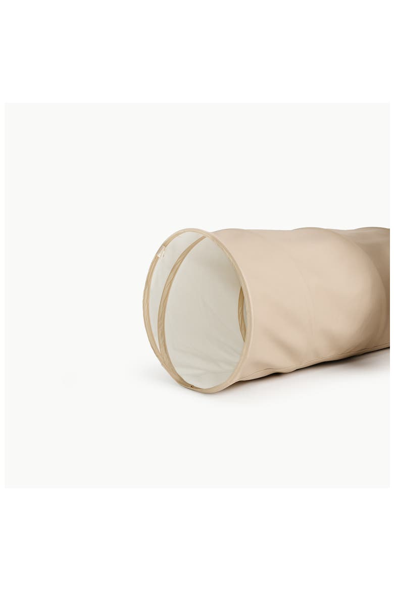 Expandable Faux Leather Tunnel, Alternate, color, MILLET