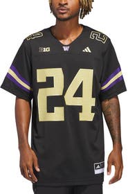 adidas Men's adidas #24 Black Washington Huskies Alternate Premier Strategy Jersey