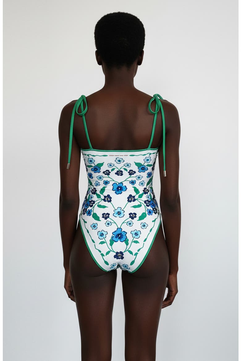 Eden Reversible One Piece Swimsuit, Alternate, color, Green