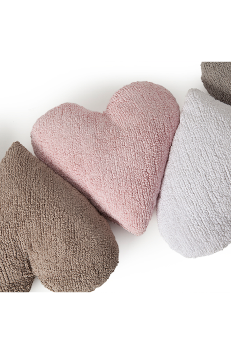Lorena Canals Cushion Heart Pink, Alternate, color, Light Pink