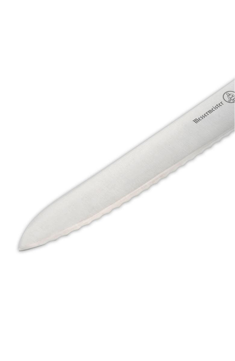 Messermeister Oliva Elite 8 inch Scalloped Offset Knife, Alternate, color, Oliva