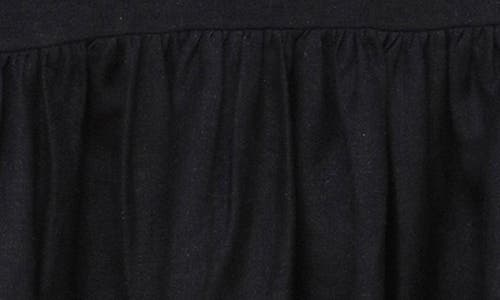 Shop Avec Les Filles Linen Blend Skirt In Black