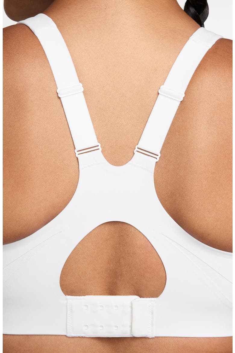 Rival Dri-FIT Sports Bra, Alternate, color, WHITE