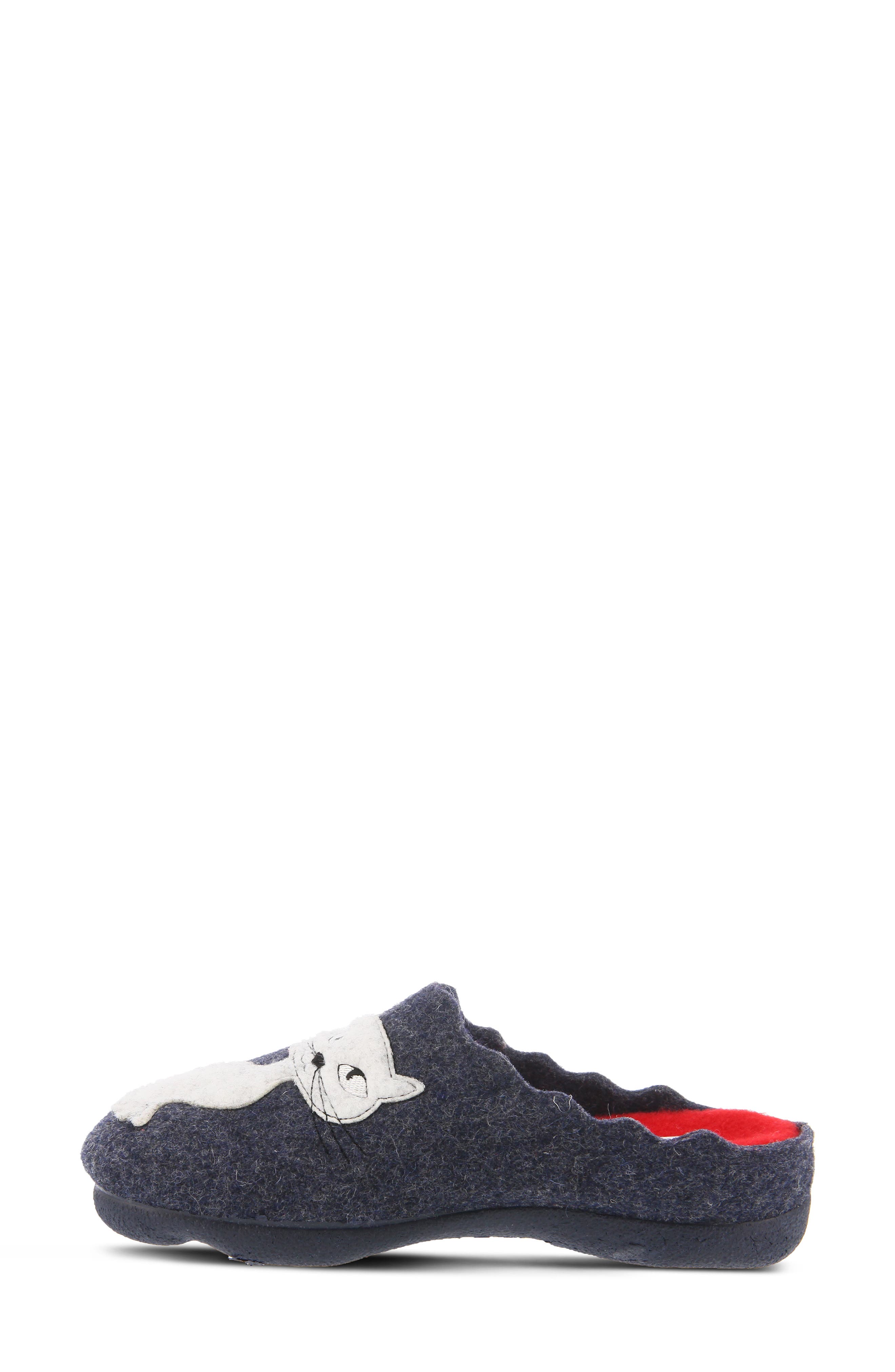 Pennelopie Scuff Slipper, Alternate, color, NAVY