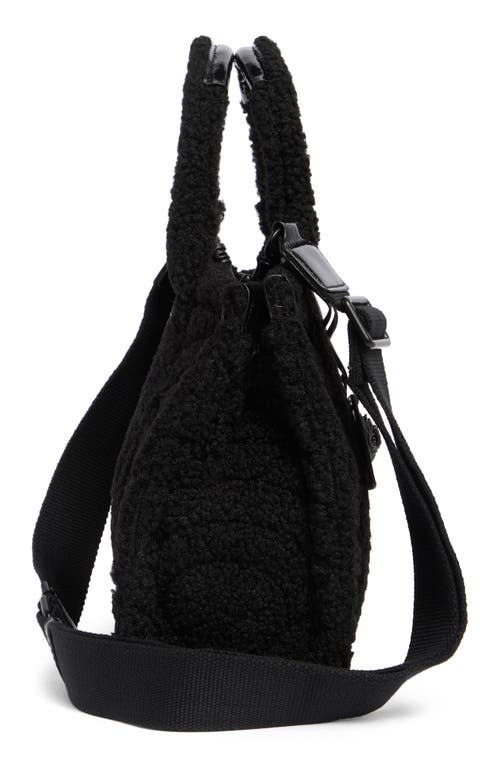 Kurt Geiger London Small Southbank Faux Fur Tote In Black