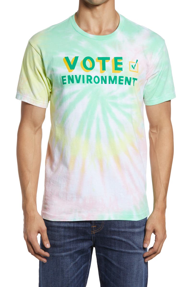 Parks Project x Sierra Club Tie Dye Vote Graphic Tee, Main, color, 