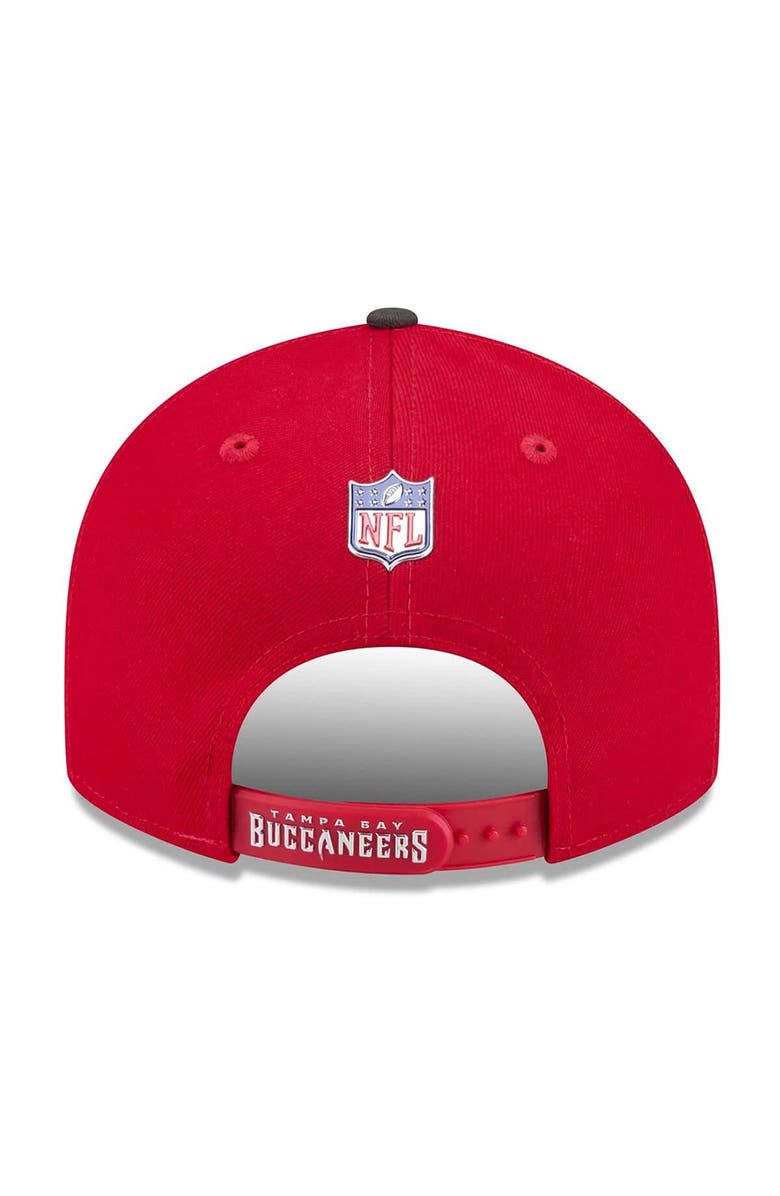 New Era Men's New Era Red/Pewter Tampa Bay Buccaneers 2026 NFL Draft On Stage Pre-Curved 9FIFTY Snapback Hat, Alternate, color, Red