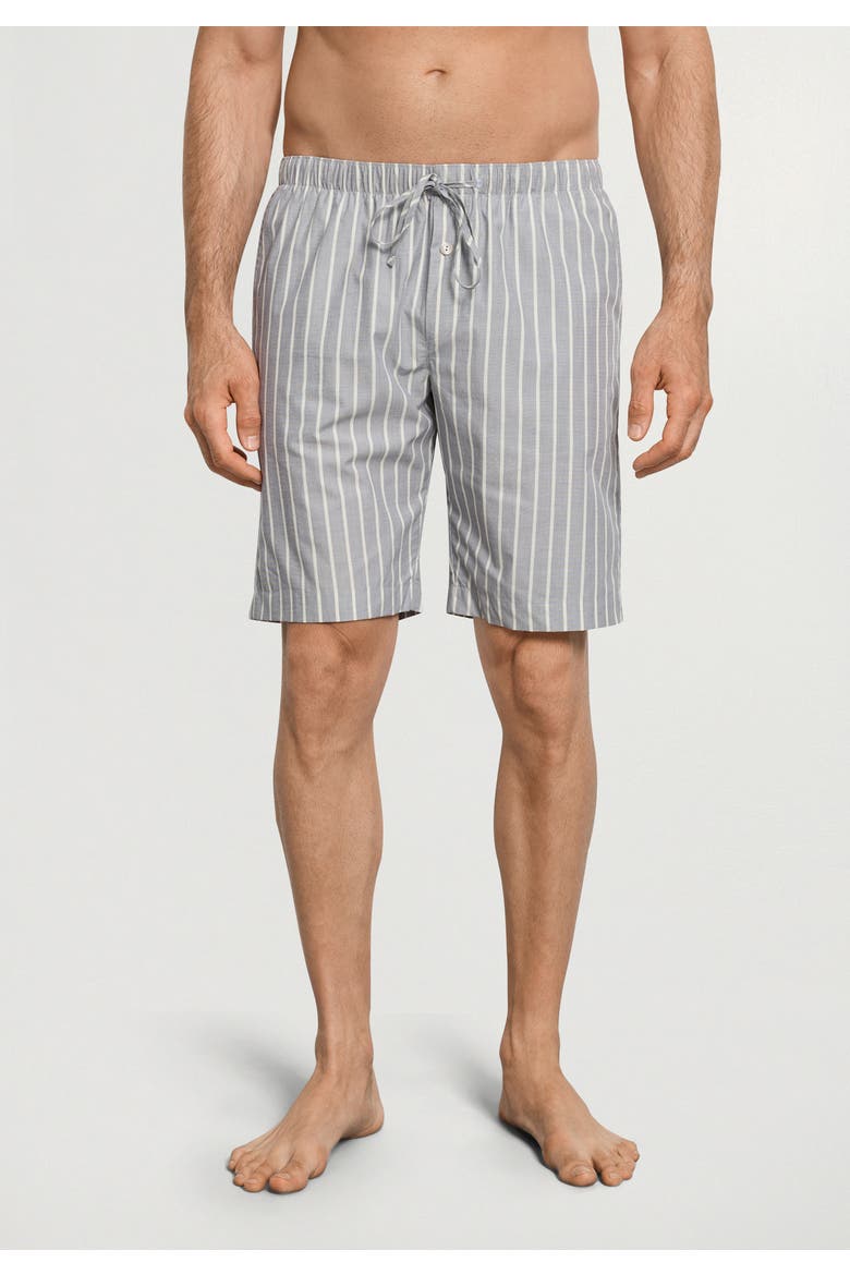Night And Day Drawstring Cotton Shorts, Alternate, color, Denim Stripe