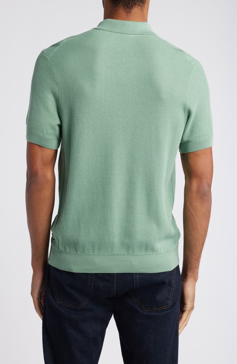 BOSS Daremo Cotton Blend Polo Sweater, Alternate, color, Open Green