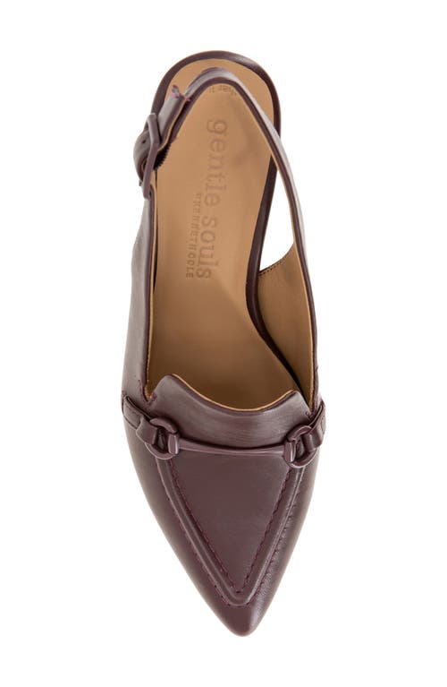 Gentle Souls Dawson Slingback Pump In Burgundy