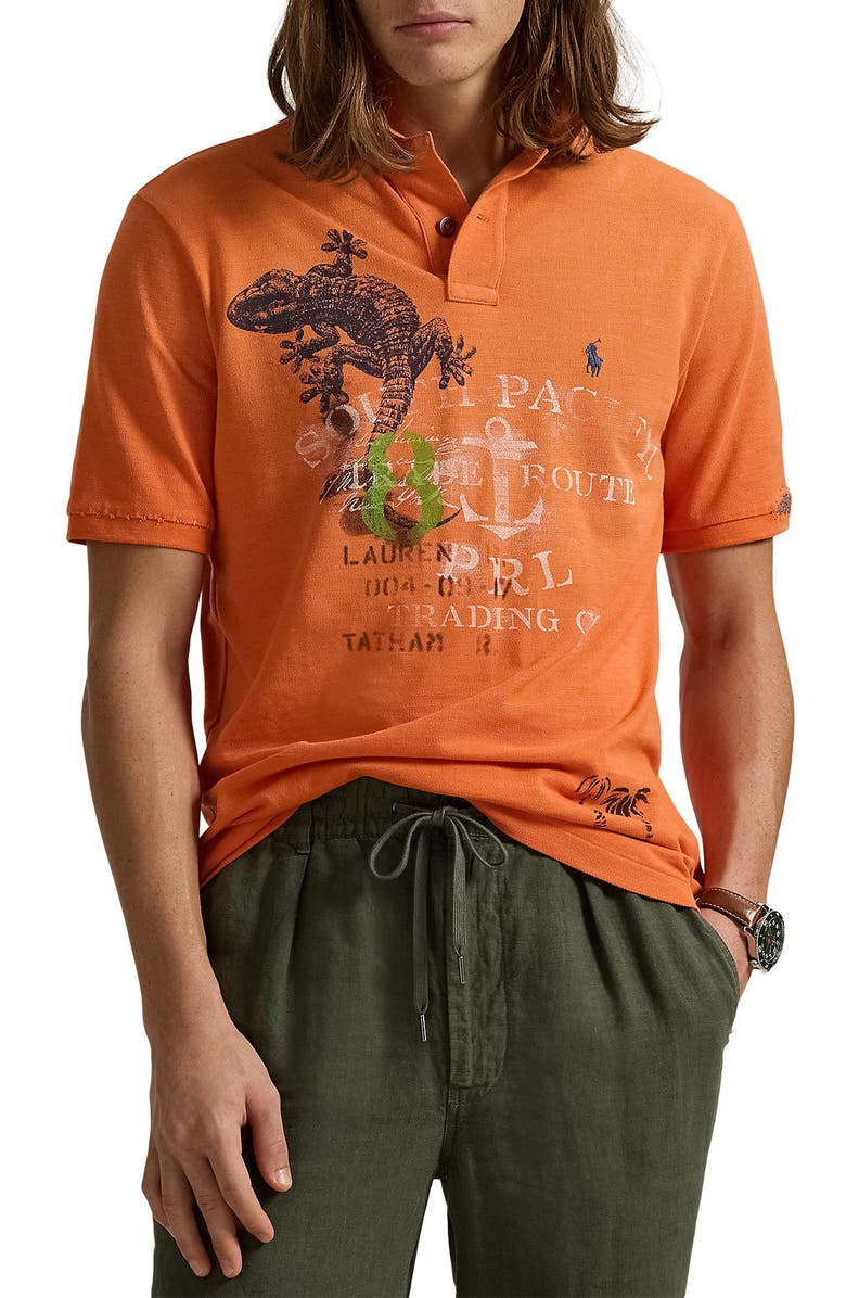 Polo Ralph Lauren Artisan Cotton Mesh Polo, Main, color, 