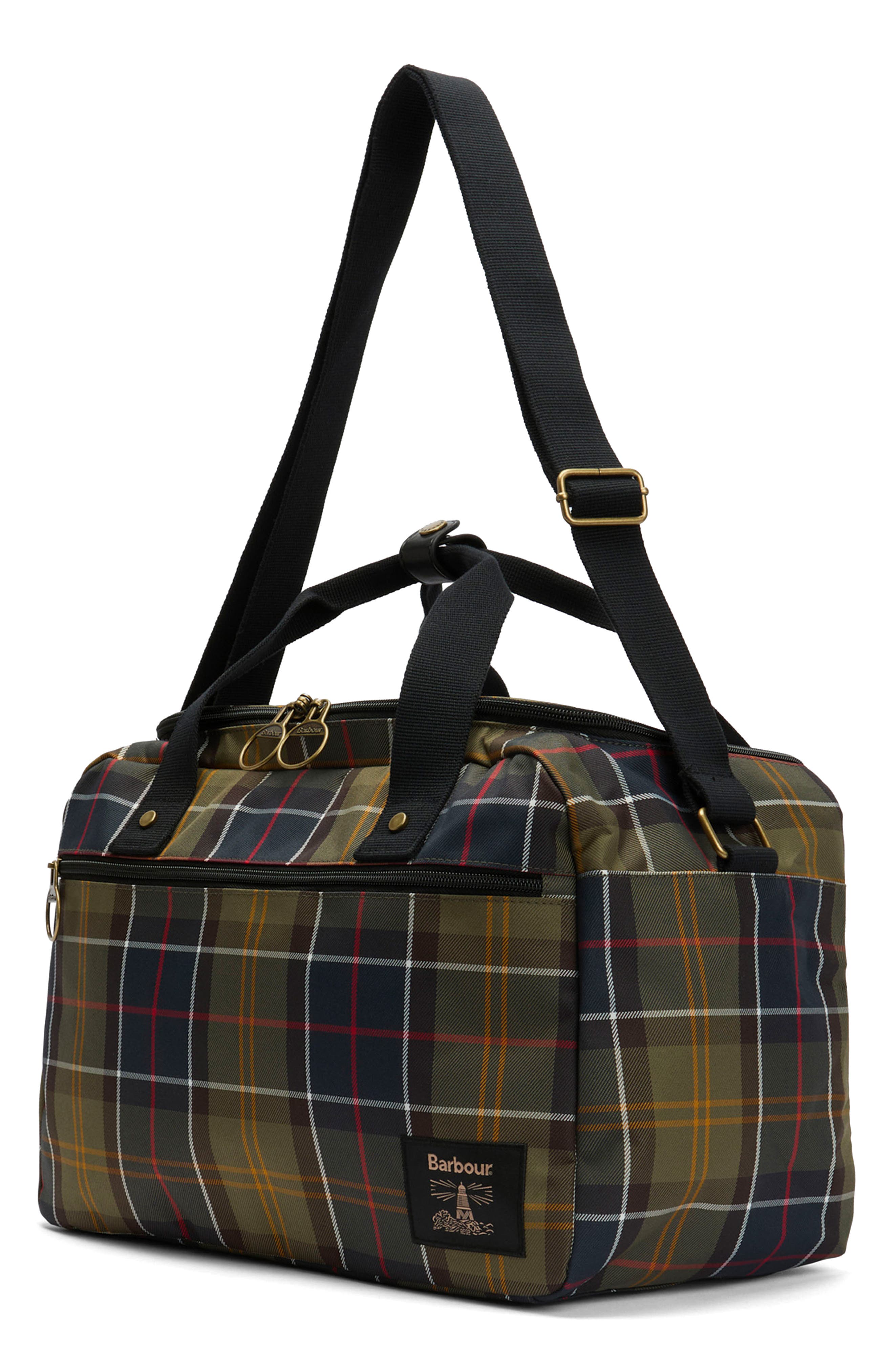 Barbour Torridon Tartan Flight Holdall Duffle Bag, Alternate, color, Classic Tartan