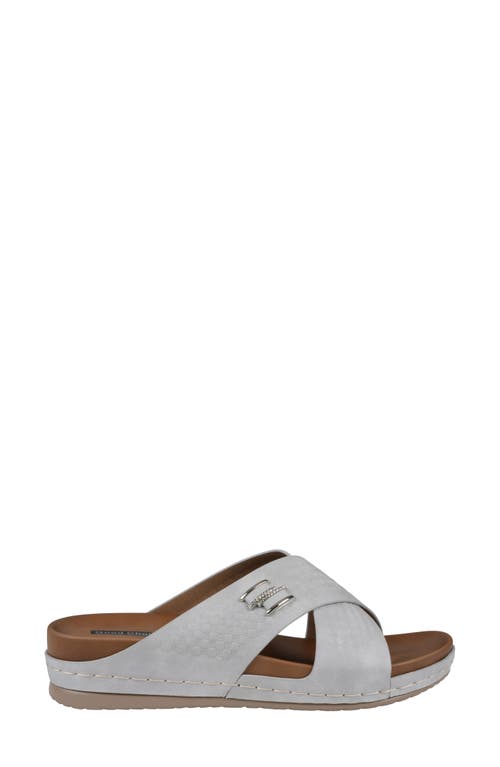 Gc Shoes Carter Comfort Slide Sandal In Silver