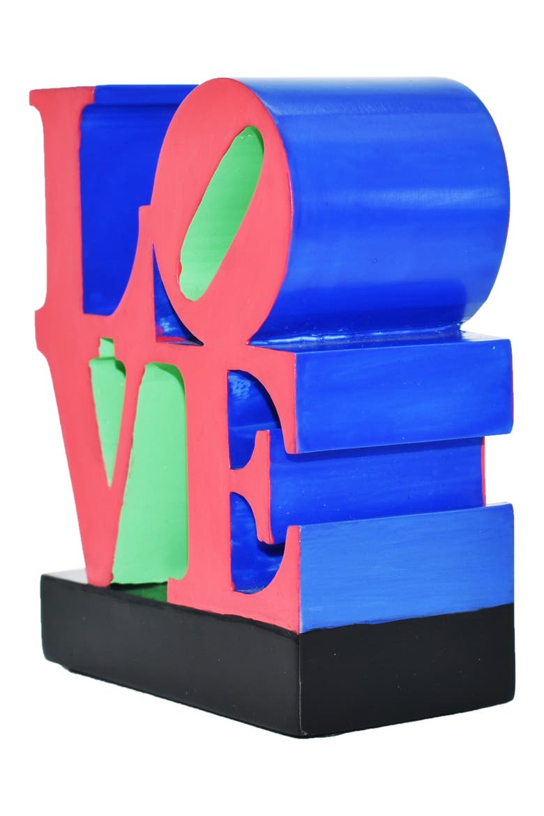 Love Sign Sculpture, Alternate, color, RED, BLUE, GREEN