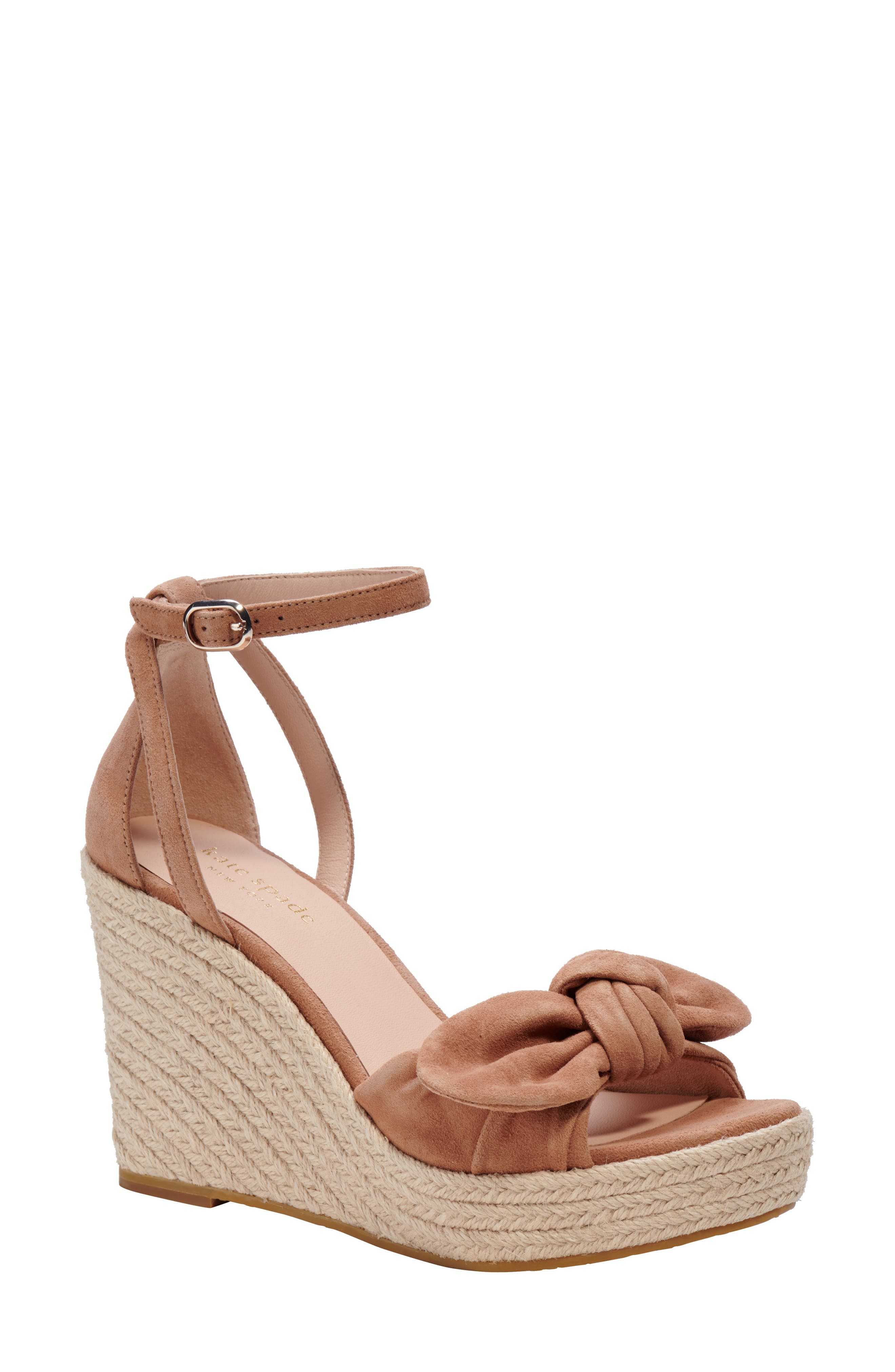 Kate Spade New York tianna espadrille wedge sandal, Main, color, Medium Biscotti