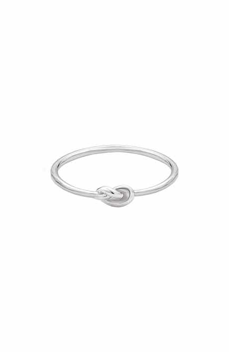 ADORNIA FINE 925 Sterling Silver Knot Ring