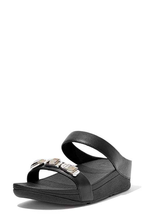 Fitflop Fino Crystal Wedge Slide Sandal In Multi
