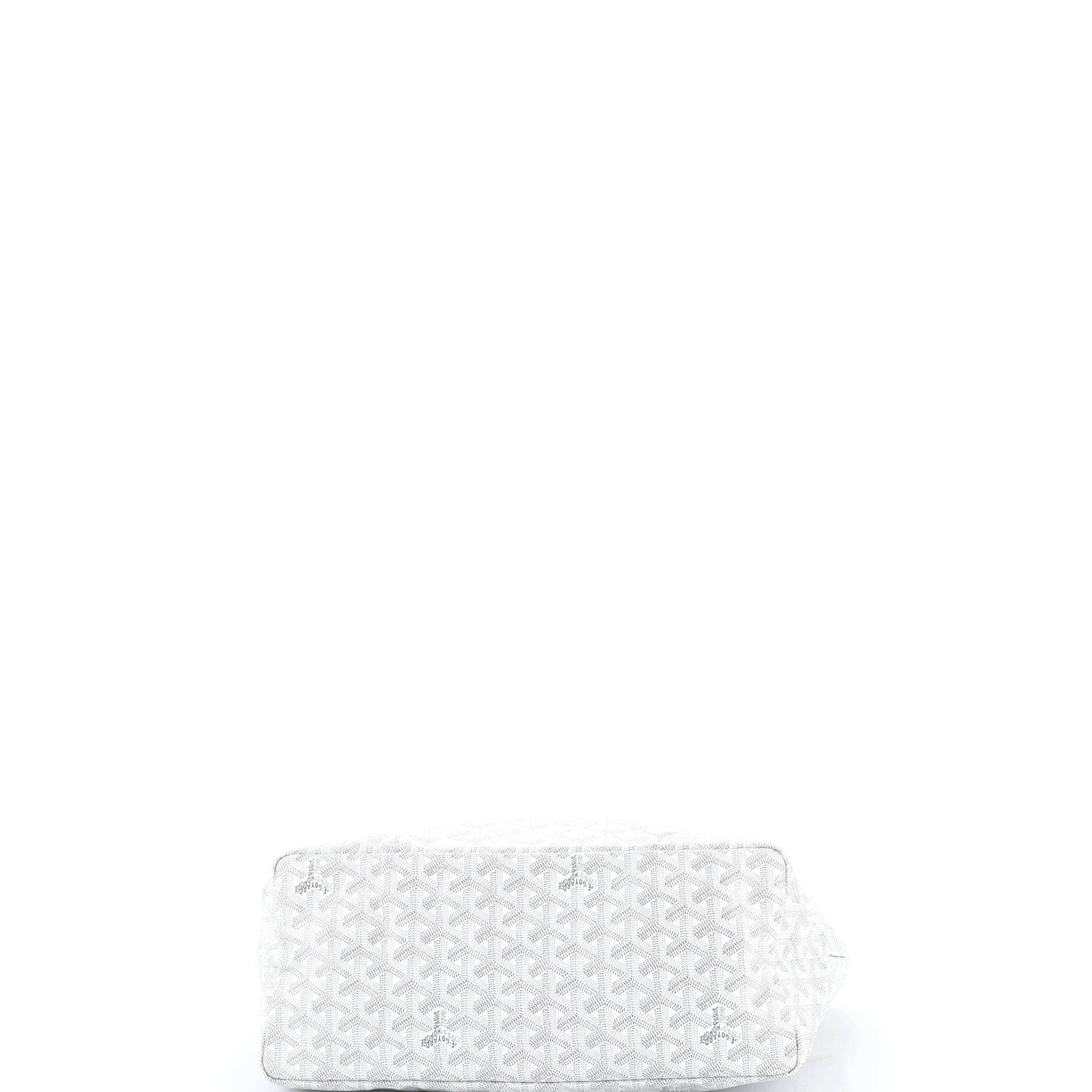 Pre-Owned Goyard Saint Louis Tote Coated Canvas PM, Alternate, color, White