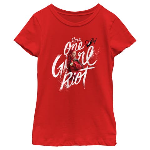Girl's Descendants The Rise of Red I'm a One Girl Riot  Graphic T-Shirt