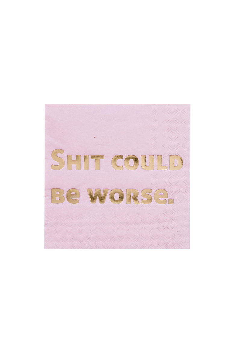 "Shit Could Be Worse" Cocktail Napkins, Main, color, Assorted Pre-Pack