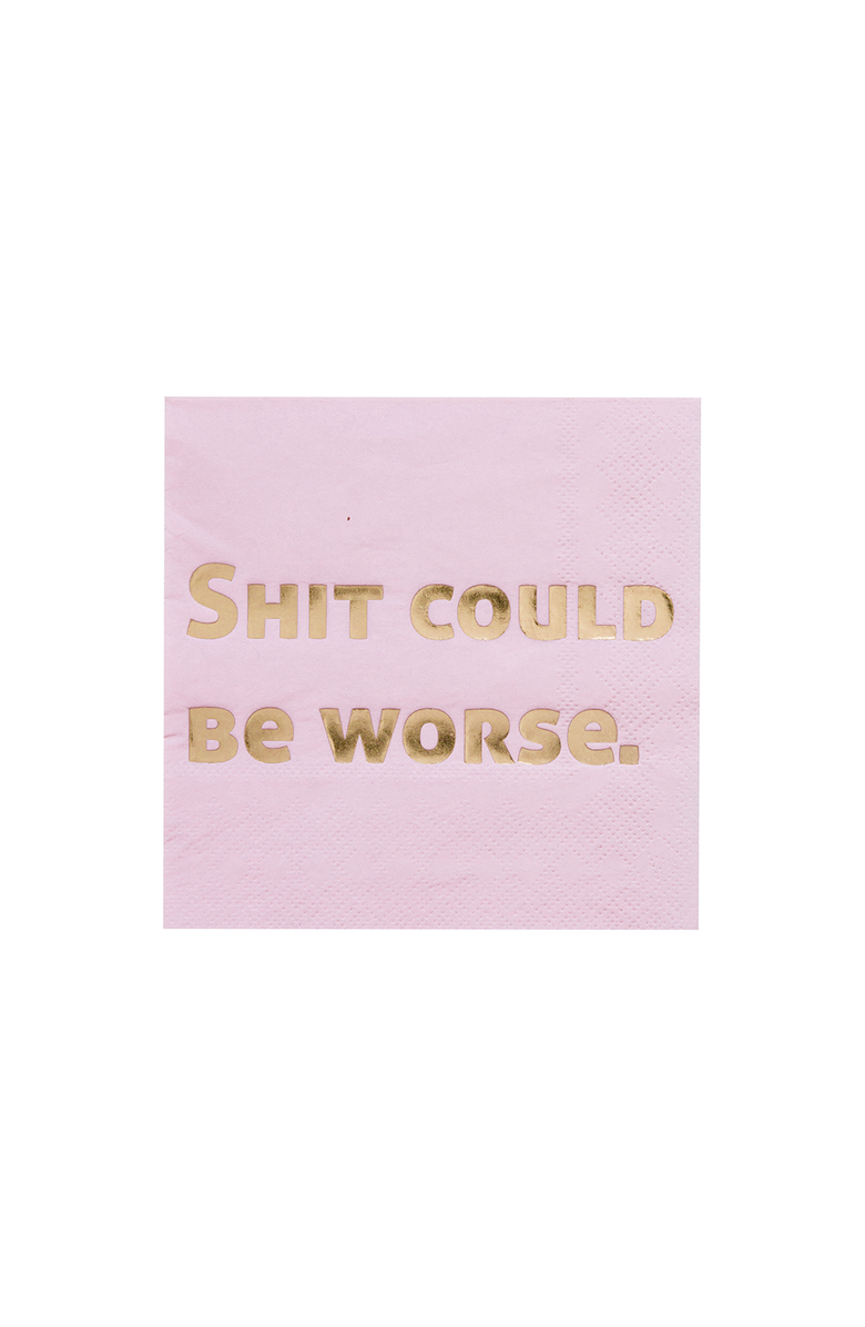 Jollity & Co "Shit Could Be Worse" Cocktail Napkins, Main, color, Assorted Pre-Pack