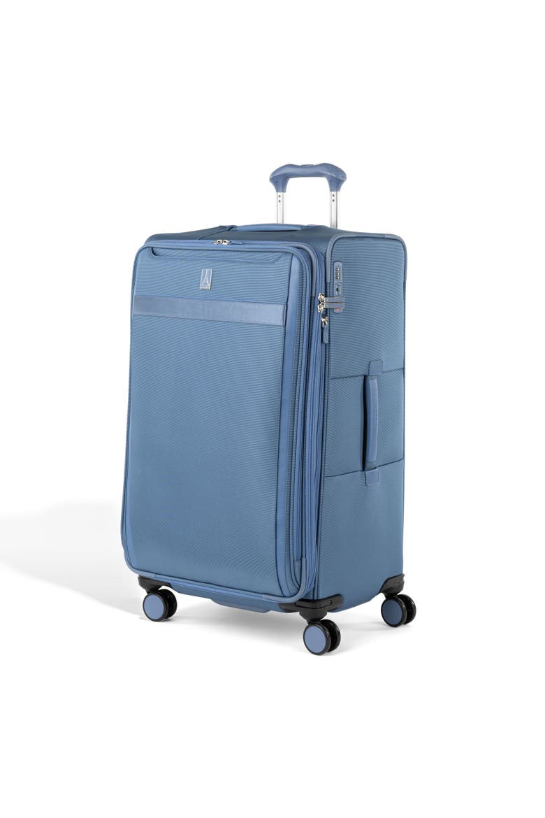 Versapack + Softside 21" Carry On & 29" Large Checked Spinner Luggage Set, Alternate, color, Elemental Blue