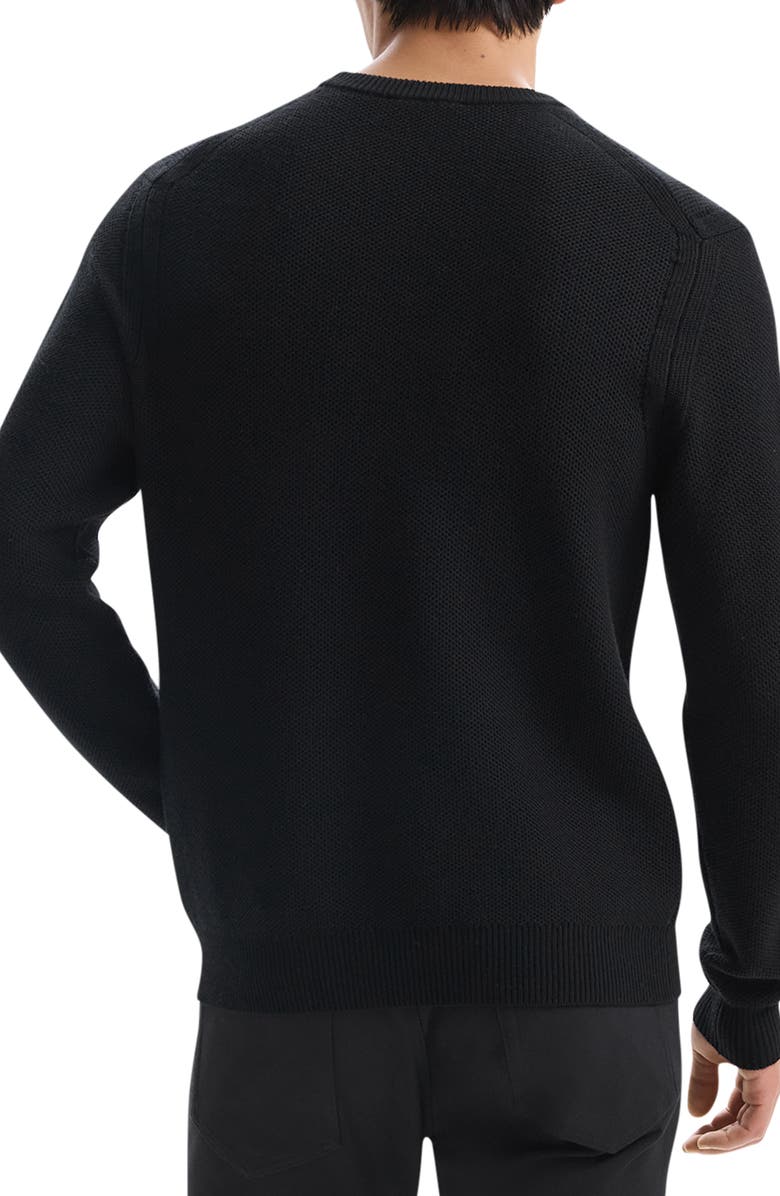 Theory Honeycomb Merino Wool Crewneck Sweater, Alternate, color, 
