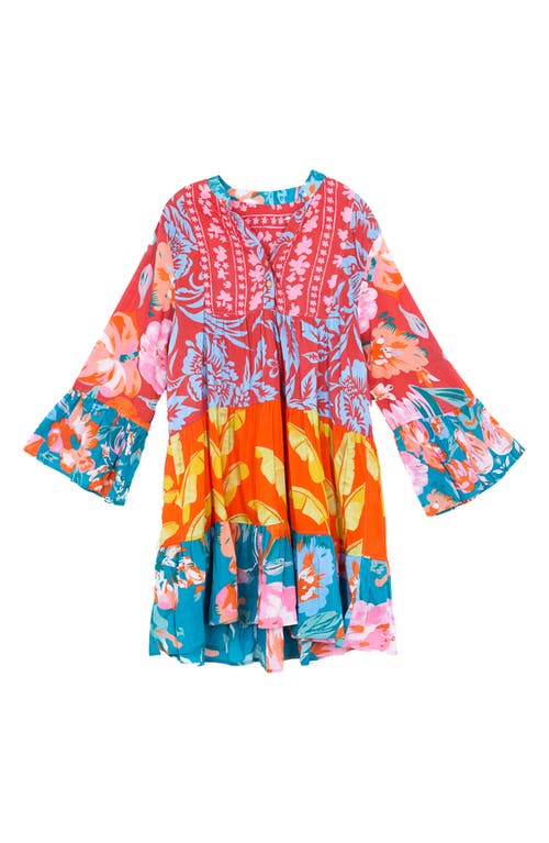 Saachi Mixed Floral Tunic Dress