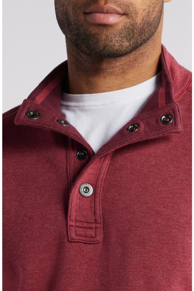 Flip Coast Reversible Snap Neck Henley Pullover, Alternate, color, AGED CLARE