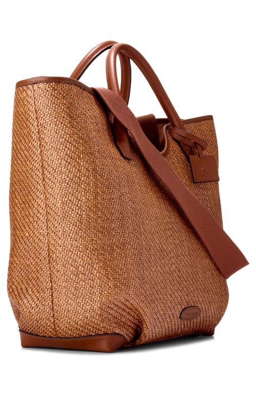 Cole Haan Amagansett Raffia Tote In Natural Tan