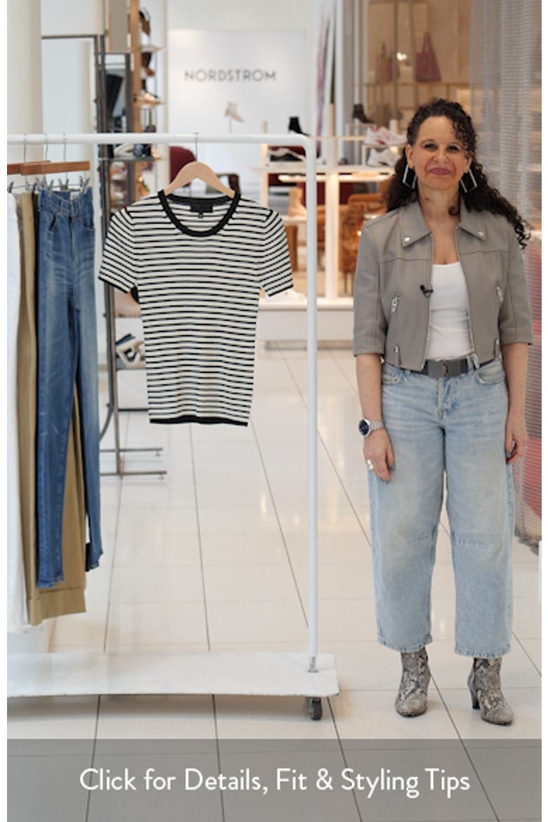 Hettie Stripe Silk Sweater video