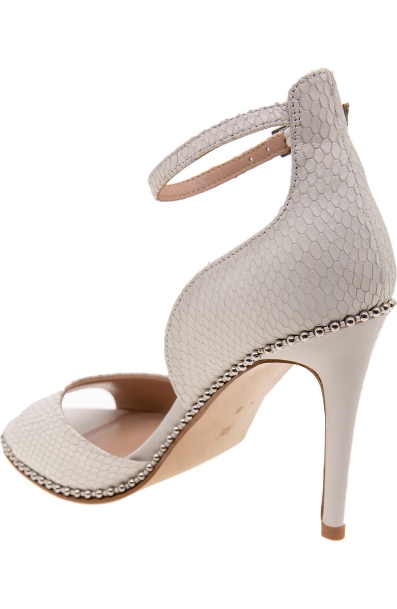 BCBGeneration Jessika Snake Embossed Ankle Strap Sandal, Alternate, color,