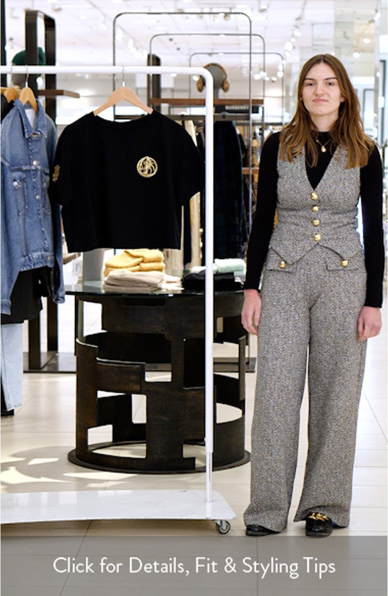 Women's Pro Standard Black Dallas Mavericks Holiday Glam Boxy T-Shirt, sales video thumbnail