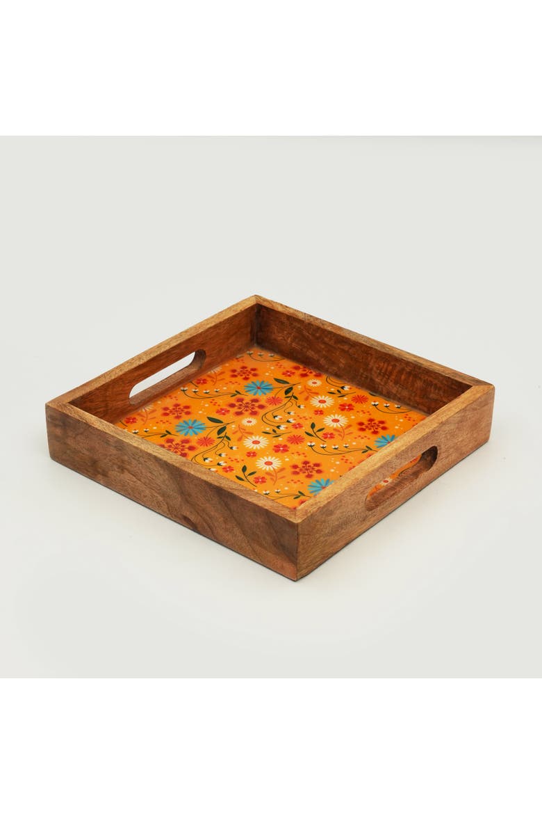 Sunburst Bloom Inlay Tray, Main, color, Sunburst