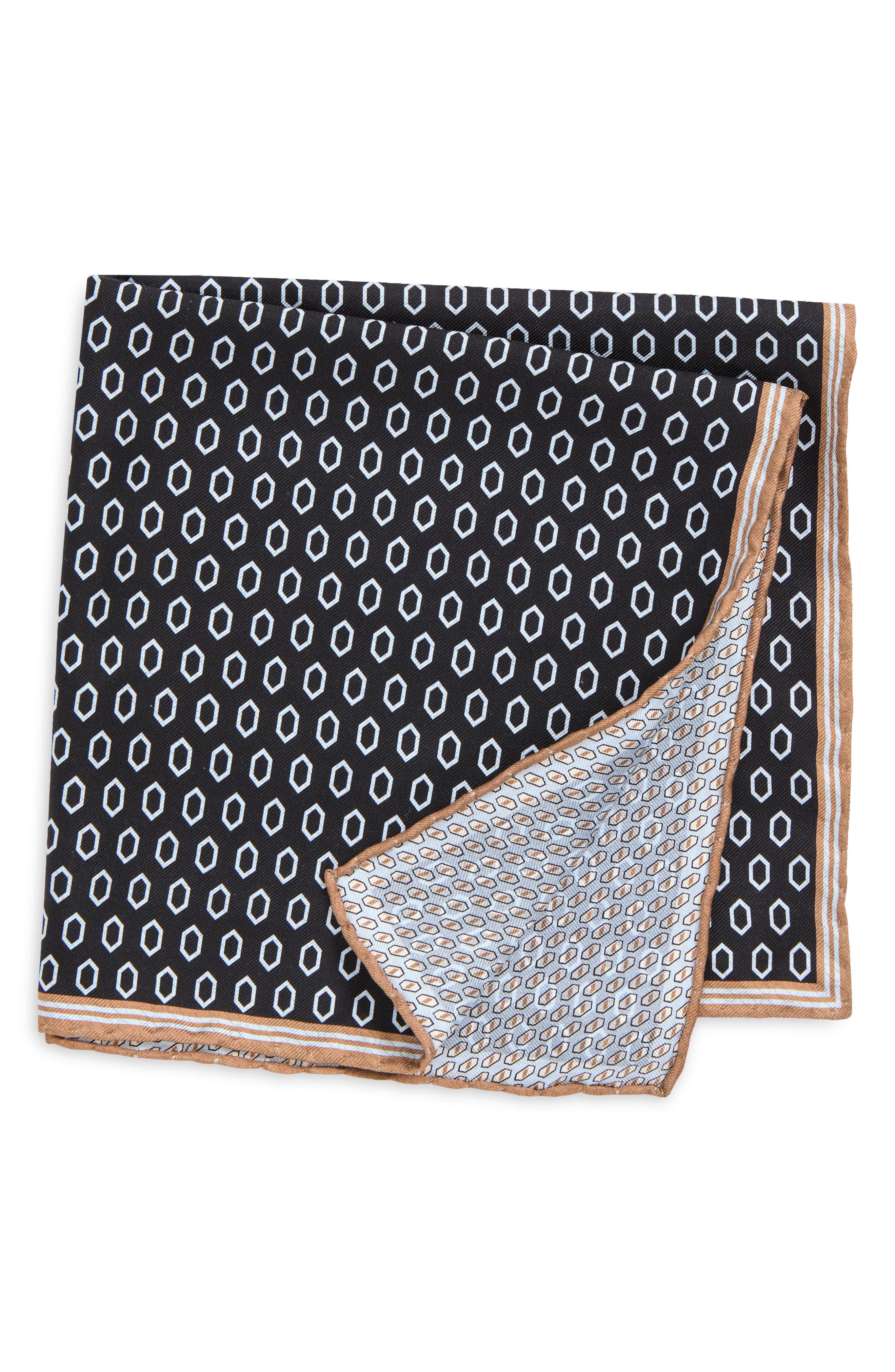 BOSS Geometric Pocket Square