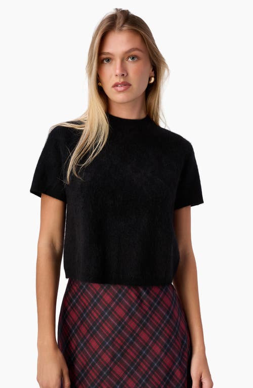 Cami Nyc Eugeny Short Sleeve Cashmere Sweater In Black