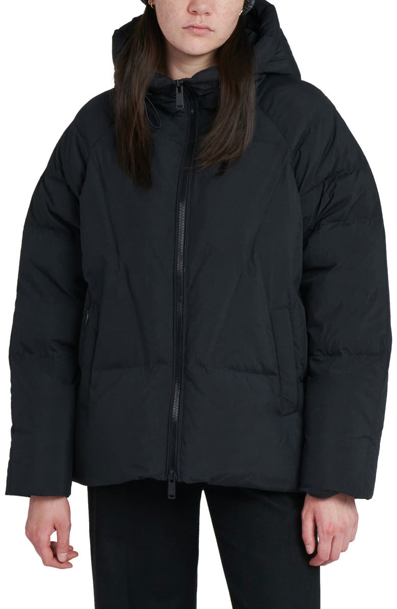 The Recycled Planet Company Elango Water Resistant Hooded Down Puffer Jacket, Main, color, 