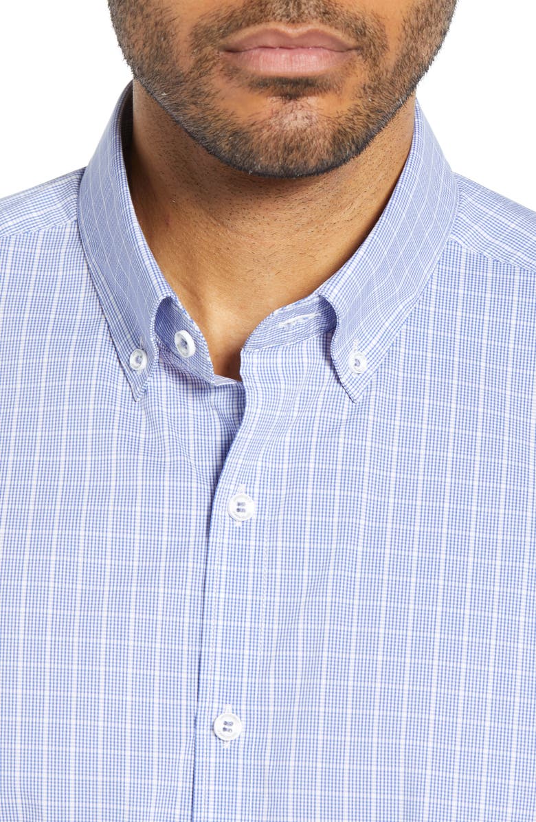 Cutter & Buck Soar Classic Fit Windowpane Check Shirt, Alternate, color, Chelan
