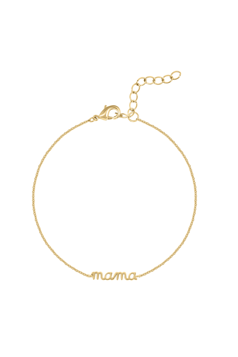 1st Love "Mama" Bracelet, Main, color, Yellow Gold