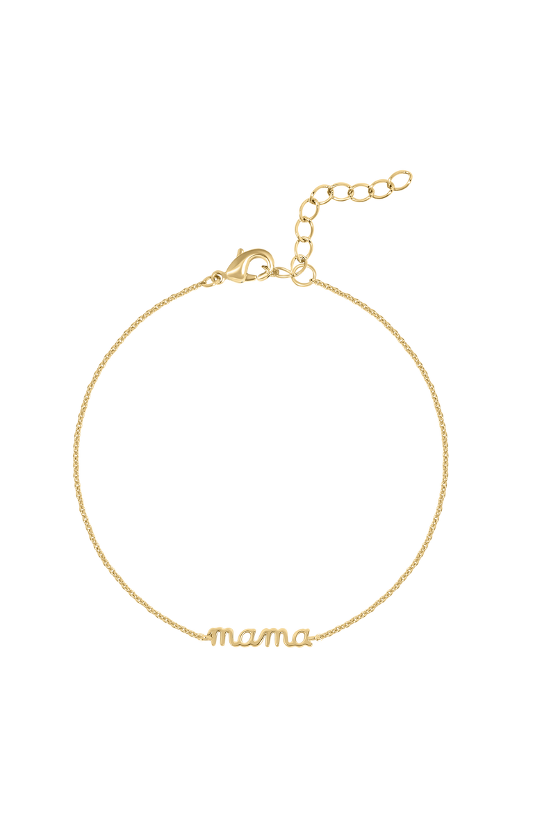 Electric Picks 1st Love "Mama" Bracelet, Main, color, Yellow Gold