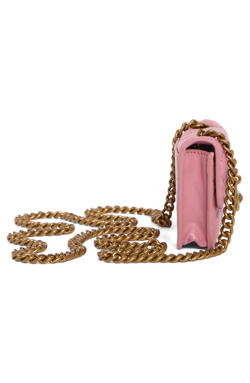 Kurt Geiger London Micro Brixton Quilted Crossbody Bag In Pink