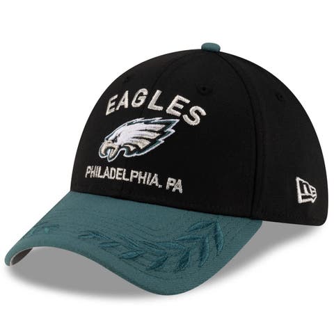 Men's New Era  Black/Midnight Green Philadelphia Eagles 2025 NFL Draft 39THIRTY Flex Hat