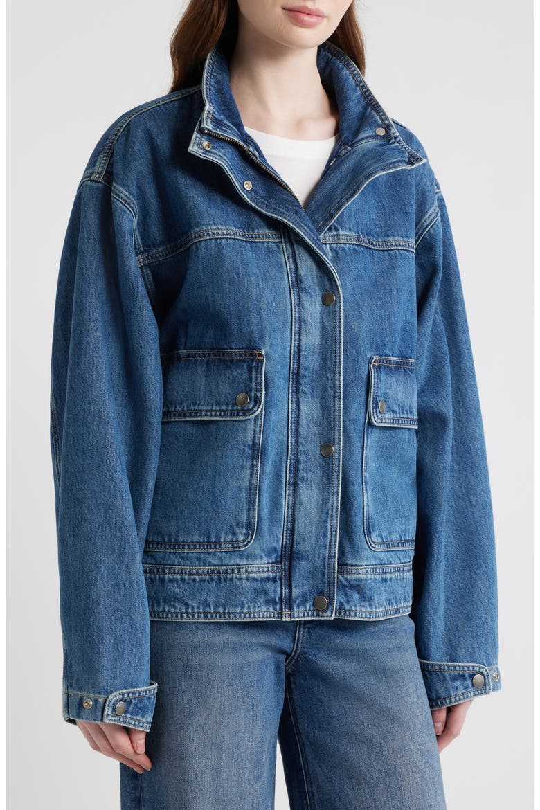Sophia Denim Jacket, Alternate, color, EASTON