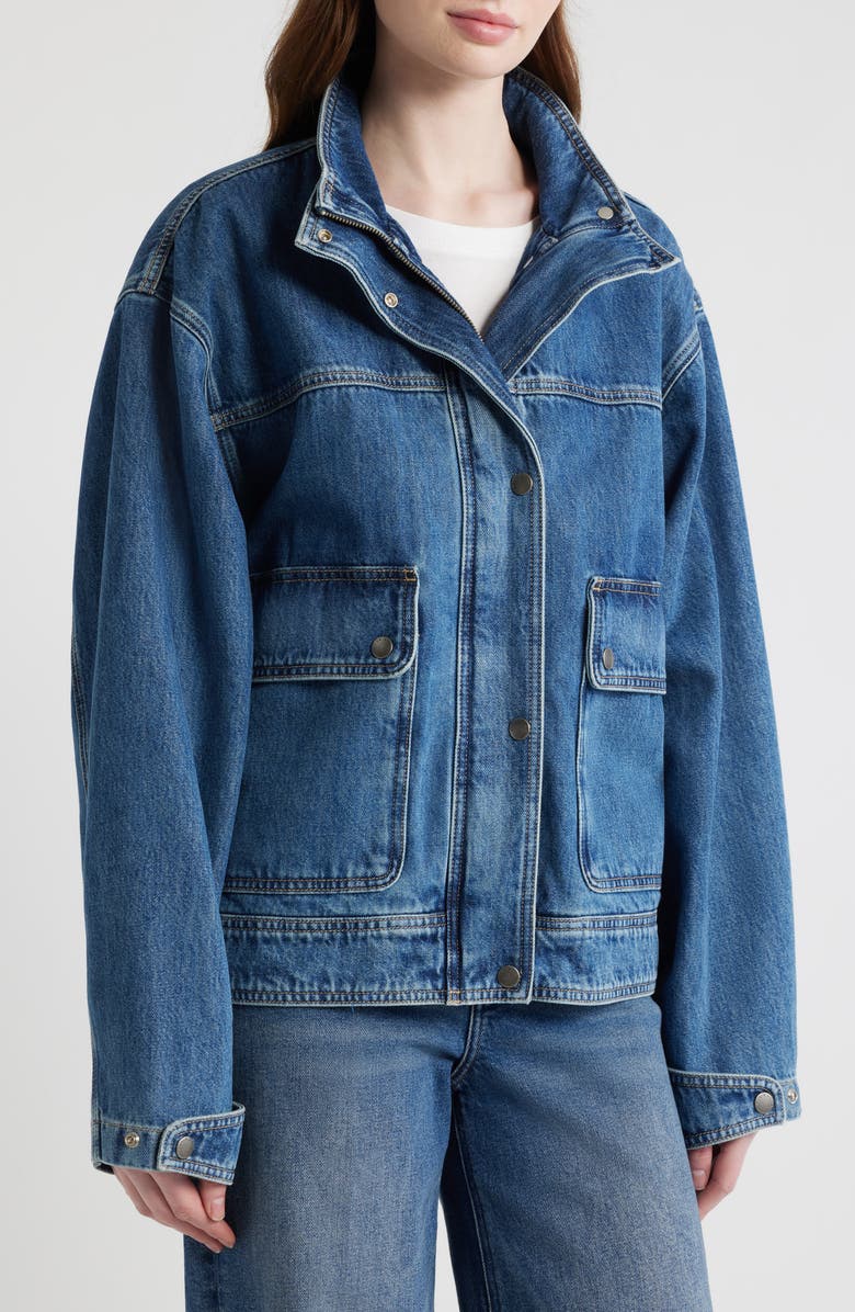 rag & bone Sophia Denim Jacket, Alternate, color, Easton